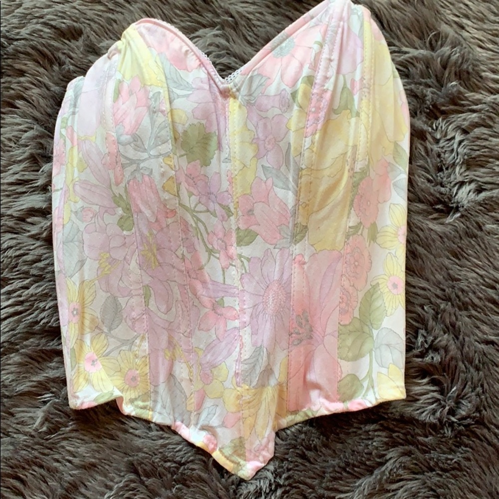 Floral corset top